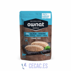 COMIDA HÚMEDA OWNAT WETLINE Salmon & Herring